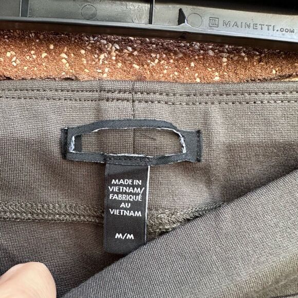 Eileen Fisher $198 washable flex ponte Stretch Tencel gray Ankle Pants M - Picture 10 of 16